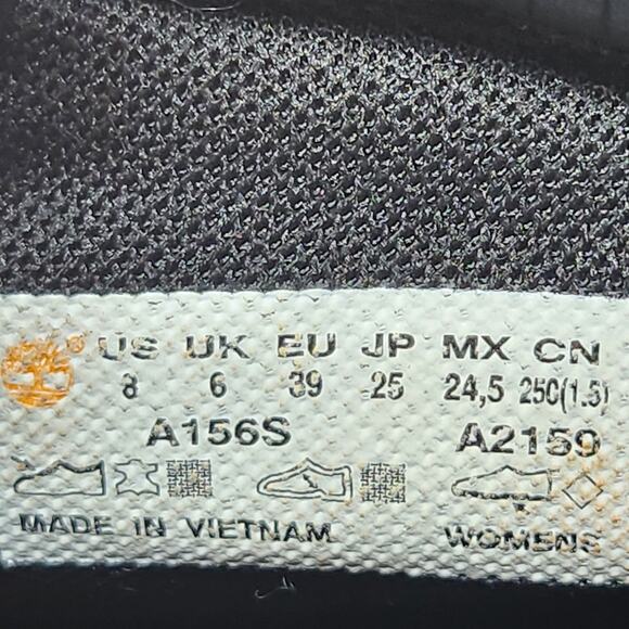 Timberland Women Linden Woods 6 Inch Ankle Boot Size 8 Black Leather Waterproof - Picture 6 of 9